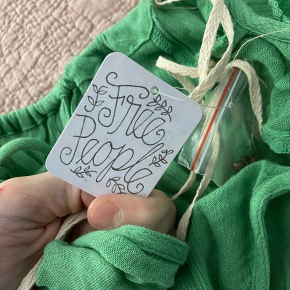 Free People Sunlit Green Backless Halter Dress - Picture 11 of 11